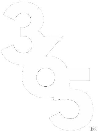 website logo 365 icon white